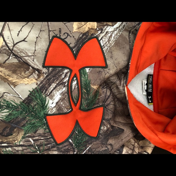 Youth Medium Under Armour Camo Hoodie - Picture 2 of 2